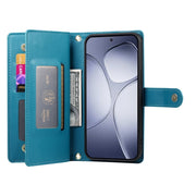 For Redmi K70 Ultra Nine Card-slot Zipper Wallet Bag Leather Phone Case(Blue)