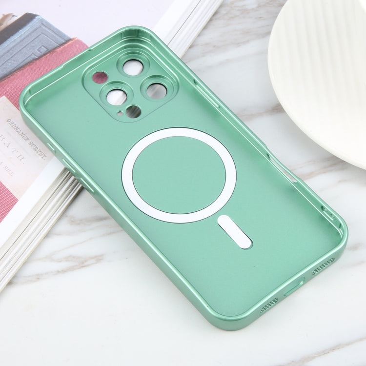 For iPhone 16 Pro Liquid TPU Silicone Solid Color MagSafe Phone Case(Green) - iPhone 16 Pro Cases by PMC TechLife | Online Shopping South Africa | PMC TechLife | Buy Now Pay Later Mobicred
