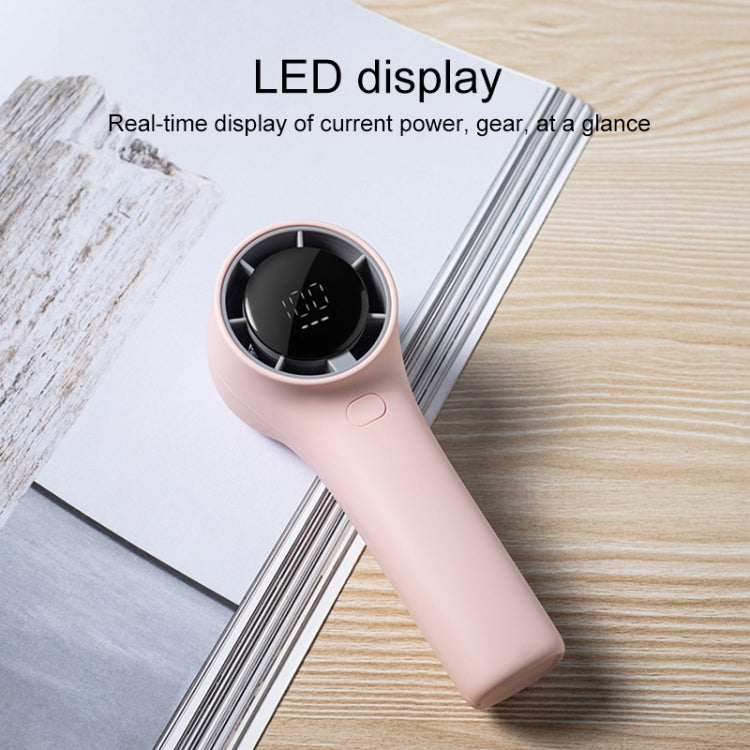 N606 Pro HD Digital Display Mini Handheld Fan(Green) - Electric Fans by PMC TechLife | Online Shopping South Africa | PMC TechLife | Buy Now Pay Later Mobicred