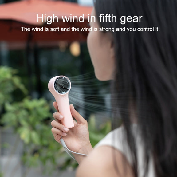 N606 Pro HD Digital Display Mini Handheld Fan(Green)
