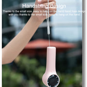 N606 Pro HD Digital Display Mini Handheld Fan(White)