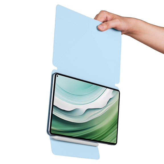 For Huawei MatePad Pro 11 2024 / 2022 Fixed Buckle Magnetic Deformation Leather Tablet Case(Ice Blue)