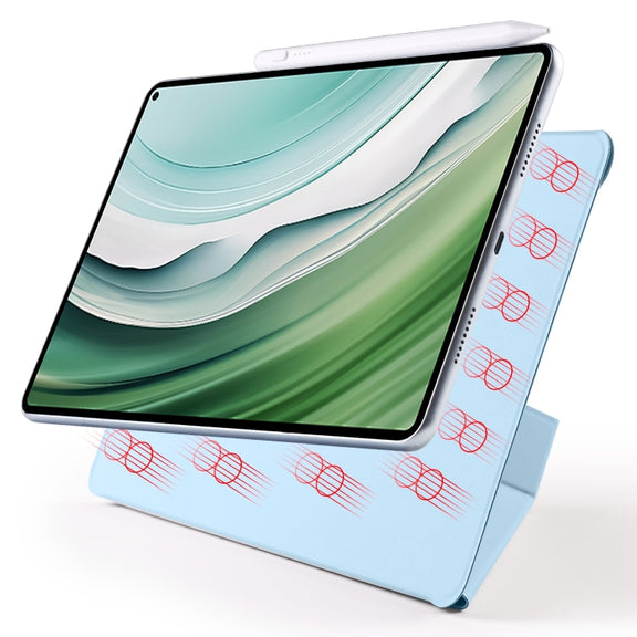 For Huawei MatePad Pro 11 2024 / 2022 Fixed Buckle Magnetic Deformation Leather Tablet Case(Ice Blue)