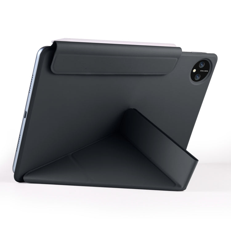 For Huawei MatePad Pro 11 2024 / 2022 Fixed Buckle Magnetic Deformation Leather Tablet Case(Black)