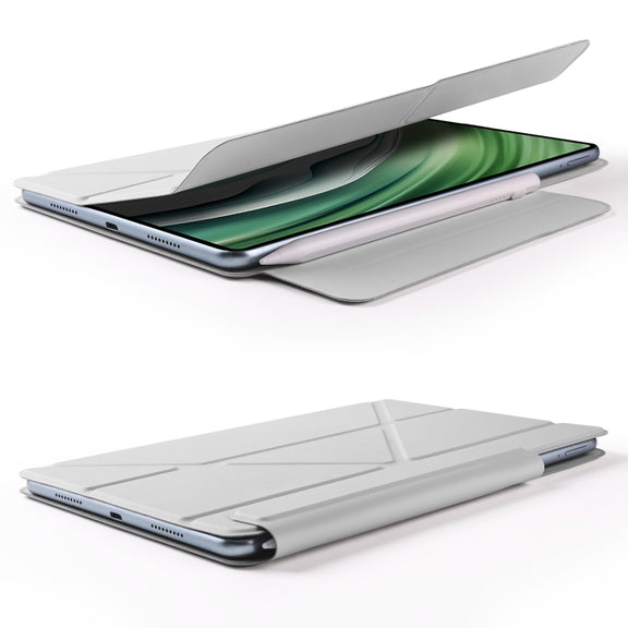 For Huawei MatePad Pro 11 2024 / 2022 Fixed Buckle Magnetic Deformation Leather Tablet Case(Grey)