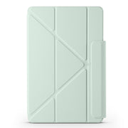 For Huawei MatePad Pro 11 2024 / 2022 Fixed Buckle Magnetic Deformation Leather Tablet Case(Baby Green)