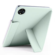 For Huawei MatePad Pro 11 2024 / 2022 Fixed Buckle Magnetic Deformation Leather Tablet Case(Baby Green)