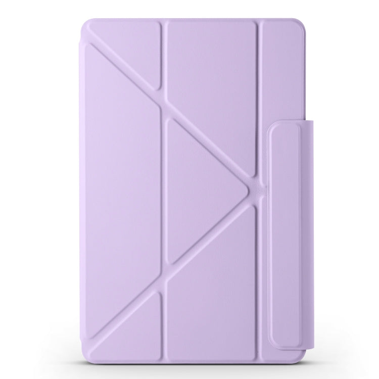 For Huawei MatePad Pro 11 2024 / 2022 Fixed Buckle Magnetic Deformation Leather Tablet Case(Purple)