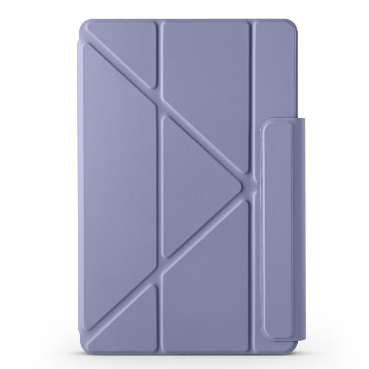 For Huawei MatePad Pro 11 2024 / 2022 Fixed Buckle Magnetic Deformation Leather Tablet Case(Lavender Purple)