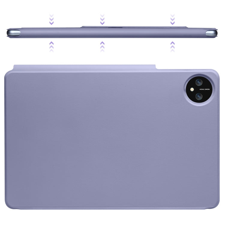 For Huawei MatePad Pro 11 2024 / 2022 Fixed Buckle Magnetic Deformation Leather Tablet Case(Lavender Purple)