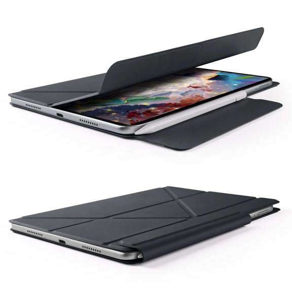 For Huawei MatePad 11.5 / 11.5S Fixed Buckle Magnetic Deformation Leather Tablet Case(Black)