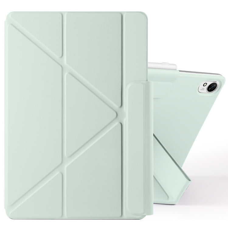 For Huawei MatePad 11.5 / 11.5S Fixed Buckle Magnetic Deformation Leather Tablet Case(Baby Green) - Huawei by PMC TechLife | Online Shopping South Africa | PMC TechLife | Buy Now Pay Later Mobicred