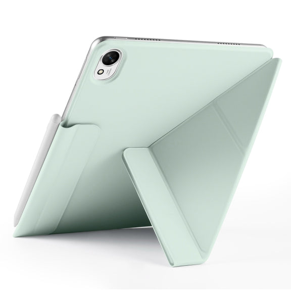 For Huawei MatePad 11.5 / 11.5S Fixed Buckle Magnetic Deformation Leather Tablet Case(Baby Green)