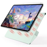 For Huawei MatePad 11.5 / 11.5S Fixed Buckle Magnetic Deformation Leather Tablet Case(Baby Green)