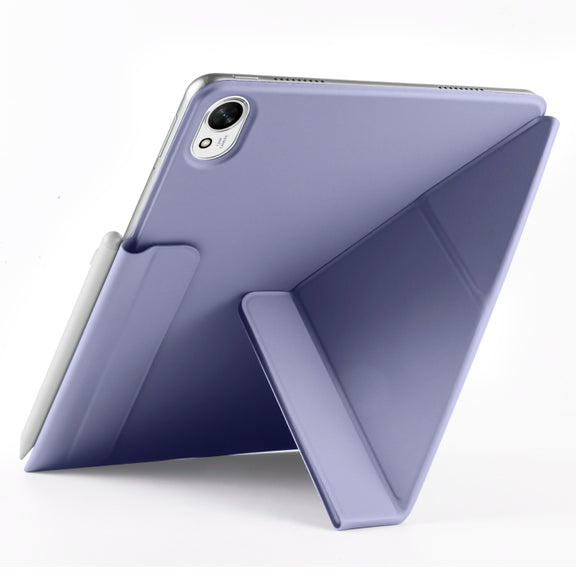 For Huawei MatePad 11.5 / 11.5S Fixed Buckle Magnetic Deformation Leather Tablet Case(Lavender Purple)