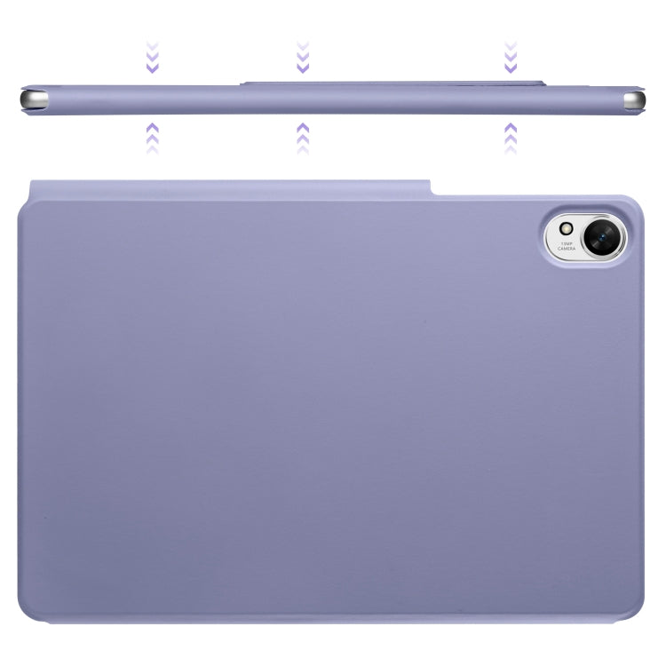 For Huawei MatePad 11.5 / 11.5S Fixed Buckle Magnetic Deformation Leather Tablet Case(Lavender Purple)