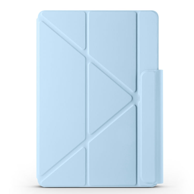 For Huawei MatePad Air 11.5 2023 Fixed Buckle Magnetic Deformation Leather Tablet Case(Ice Blue)