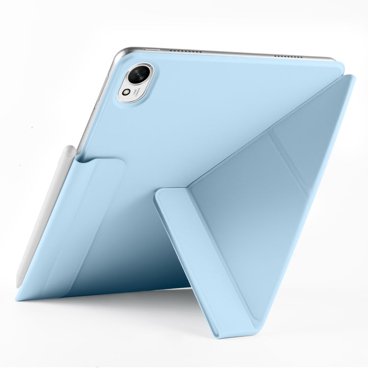 For Huawei MatePad Air 11.5 2023 Fixed Buckle Magnetic Deformation Leather Tablet Case(Ice Blue) - Huawei by PMC TechLife | Online Shopping South Africa | PMC TechLife | Buy Now Pay Later Mobicred