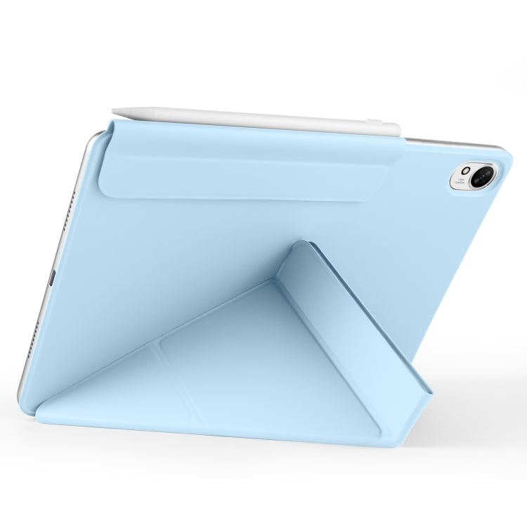 For Huawei MatePad Air 11.5 2023 Fixed Buckle Magnetic Deformation Leather Tablet Case(Ice Blue) - Huawei by PMC TechLife | Online Shopping South Africa | PMC TechLife | Buy Now Pay Later Mobicred