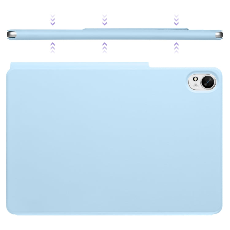 For Huawei MatePad Air 11.5 2023 Fixed Buckle Magnetic Deformation Leather Tablet Case(Ice Blue)