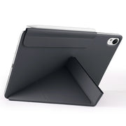 For Huawei MatePad Air 11.5 2023 Fixed Buckle Magnetic Deformation Leather Tablet Case(Black)