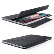 For Huawei MatePad Air 11.5 2023 Fixed Buckle Magnetic Deformation Leather Tablet Case(Black)
