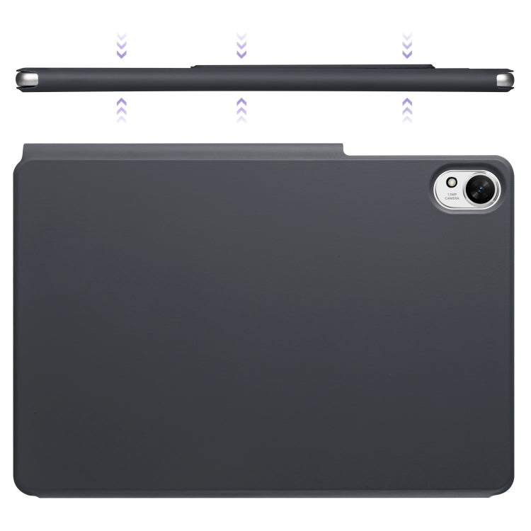 For Huawei MatePad Air 11.5 2023 Fixed Buckle Magnetic Deformation Leather Tablet Case(Black)