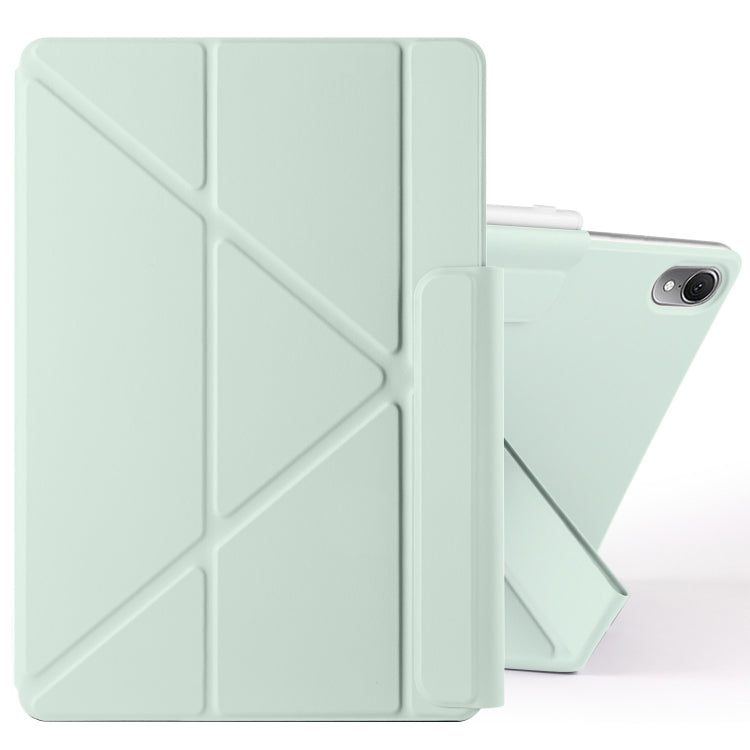 For Huawei MatePad Air 11.5 2023 Fixed Buckle Magnetic Deformation Leather Tablet Case(Baby Green) - Huawei by PMC TechLife | Online Shopping South Africa | PMC TechLife | Buy Now Pay Later Mobicred