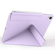 For Huawei MatePad Air 11.5 2023 Fixed Buckle Magnetic Deformation Leather Tablet Case(Purple)