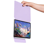 For Huawei MatePad Air 11.5 2023 Fixed Buckle Magnetic Deformation Leather Tablet Case(Purple)