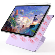 For Huawei MatePad Air 11.5 2023 Fixed Buckle Magnetic Deformation Leather Tablet Case(Purple)