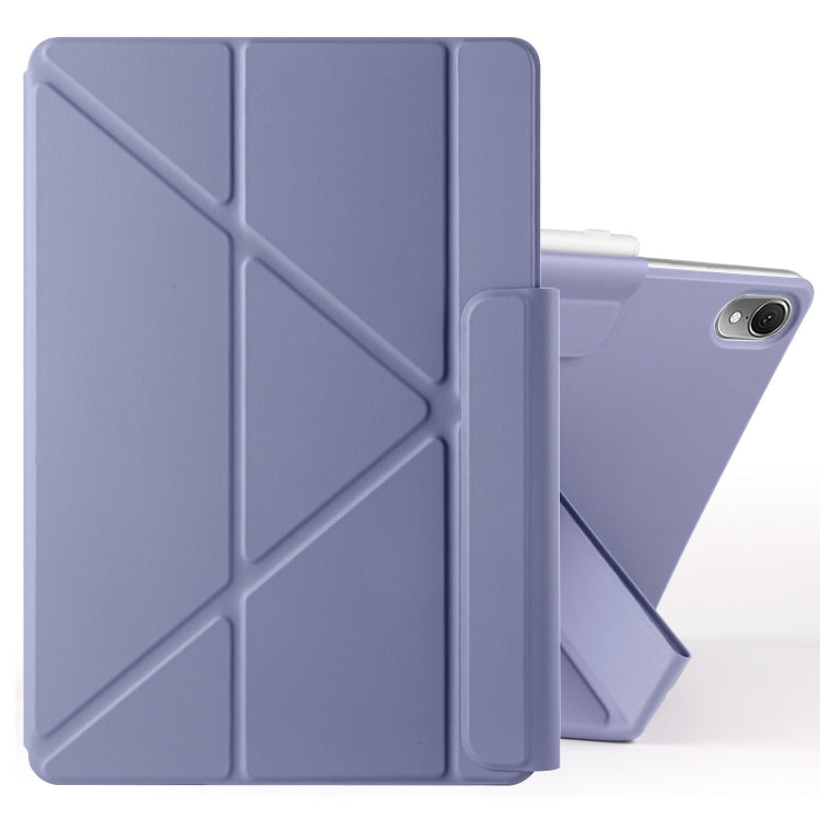 For Huawei MatePad Air 11.5 2023 Fixed Buckle Magnetic Deformation Leather Tablet Case(Lavender Purple) - Huawei by PMC TechLife | Online Shopping South Africa | PMC TechLife | Buy Now Pay Later Mobicred