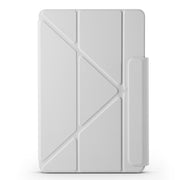 For Huawei MatePad 11 2021 Fixed Buckle Magnetic Deformation Leather Tablet Case(Grey)
