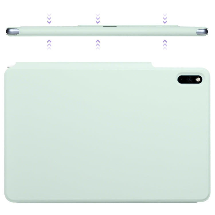 For Huawei MatePad 11 2021 Fixed Buckle Magnetic Deformation Leather Tablet Case(Baby Green) - Huawei by PMC TechLife | Online Shopping South Africa | PMC TechLife | Buy Now Pay Later Mobicred