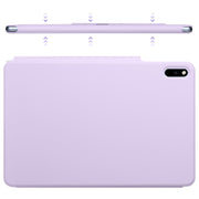 For Huawei MatePad 11 2021 Fixed Buckle Magnetic Deformation Leather Tablet Case(Purple)
