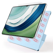For Huawei MatePad Pro 13.2 2023 Fixed Buckle Magnetic Deformation Leather Tablet Case(Ice Blue)