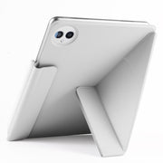 For Huawei MatePad Pro 13.2 2023 Fixed Buckle Magnetic Deformation Leather Tablet Case(Grey)
