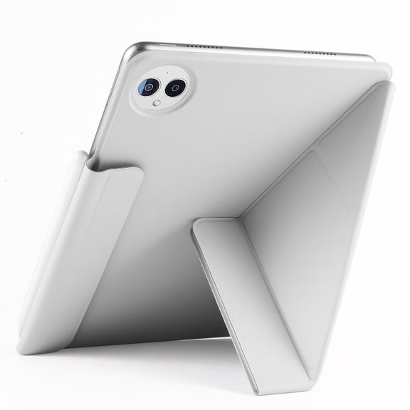 For Huawei MatePad Pro 13.2 2023 Fixed Buckle Magnetic Deformation Leather Tablet Case(Grey)