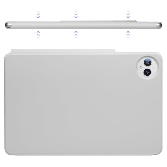 For Huawei MatePad Pro 13.2 2023 Fixed Buckle Magnetic Deformation Leather Tablet Case(Grey)