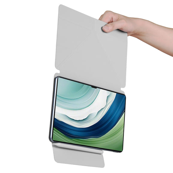For Huawei MatePad Pro 13.2 2023 Fixed Buckle Magnetic Deformation Leather Tablet Case(Grey)