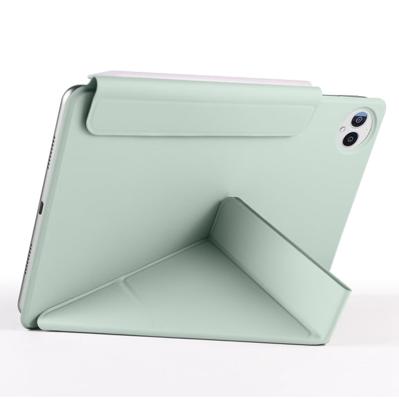 For Huawei MatePad Pro 13.2 2023 Fixed Buckle Magnetic Deformation Leather Tablet Case(Baby Green)