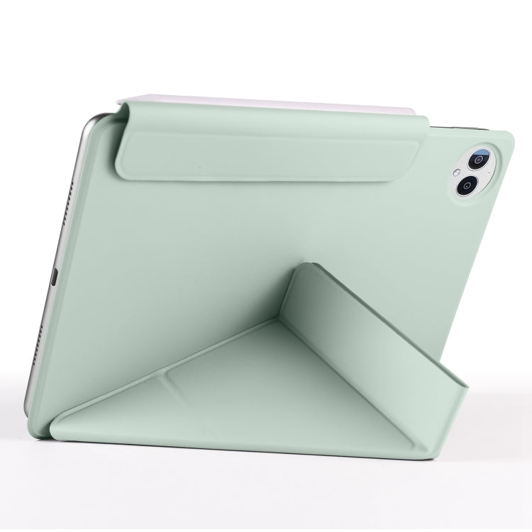 For Huawei MatePad Pro 13.2 2023 Fixed Buckle Magnetic Deformation Leather Tablet Case(Baby Green)