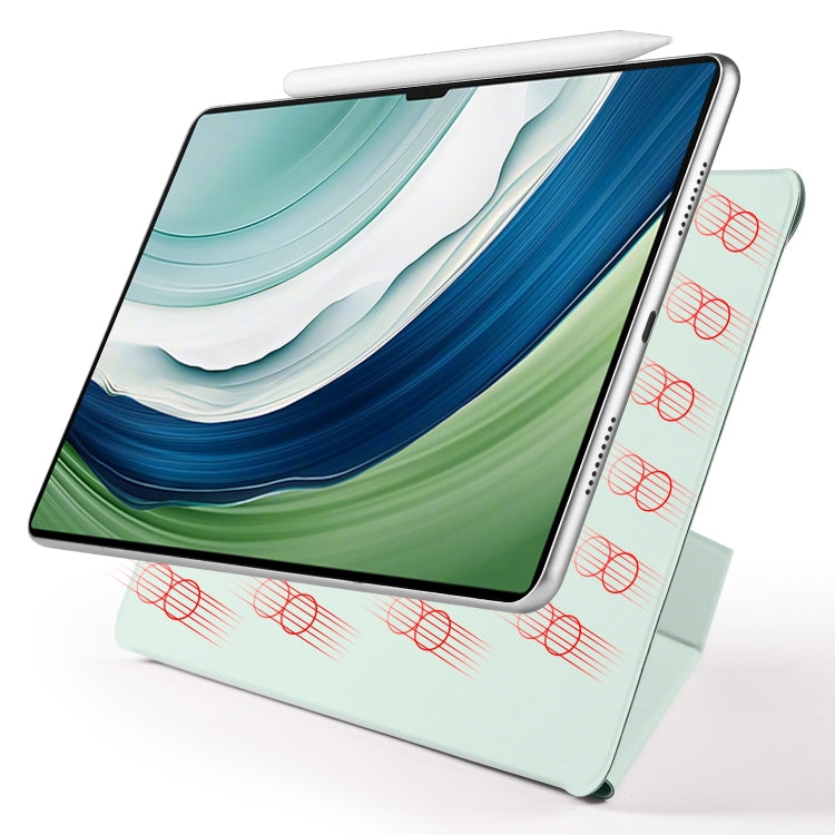 For Huawei MatePad Pro 13.2 2023 Fixed Buckle Magnetic Deformation Leather Tablet Case(Baby Green) - Huawei by PMC TechLife | Online Shopping South Africa | PMC TechLife | Buy Now Pay Later Mobicred
