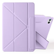 For Huawei MatePad Pro 13.2 2023 Fixed Buckle Magnetic Deformation Leather Tablet Case(Purple)