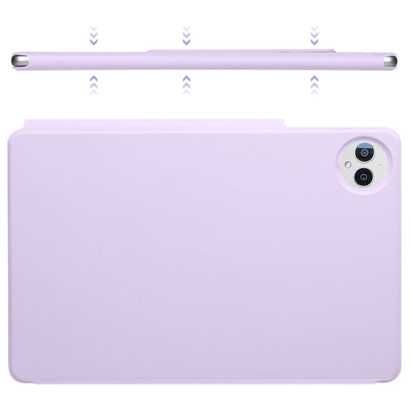 For Huawei MatePad Pro 13.2 2023 Fixed Buckle Magnetic Deformation Leather Tablet Case(Purple)