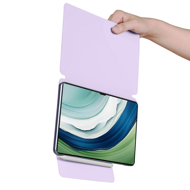For Huawei MatePad Pro 13.2 2023 Fixed Buckle Magnetic Deformation Leather Tablet Case(Purple) - Huawei by PMC TechLife | Online Shopping South Africa | PMC TechLife | Buy Now Pay Later Mobicred