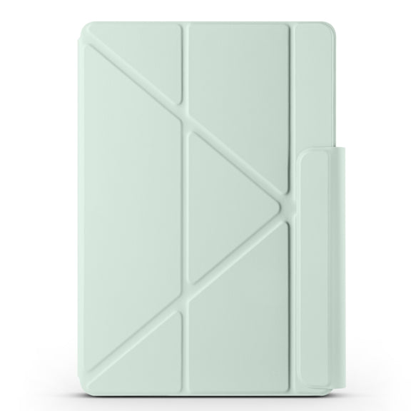 For Huawei MatePad Air 12 2024 Fixed Buckle Magnetic Deformation Leather Tablet Case(Baby Green)