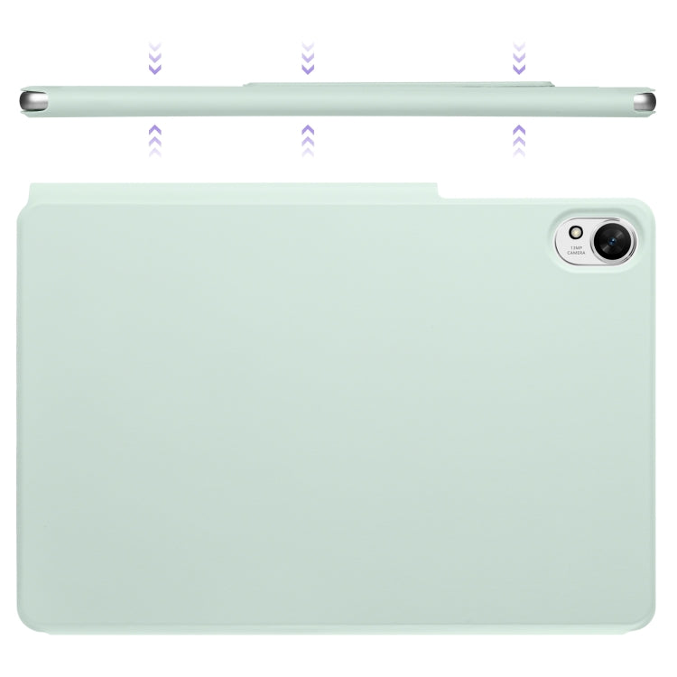 For Huawei MatePad Air 12 2024 Fixed Buckle Magnetic Deformation Leather Tablet Case(Baby Green)