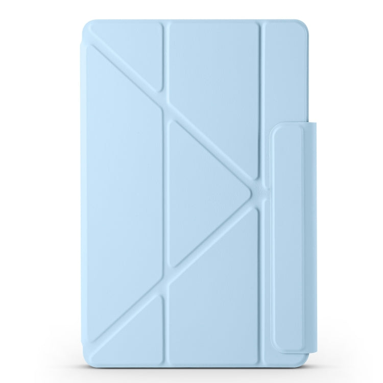 For Huawei MatePad Pro 12.2 2024 Fixed Buckle Magnetic Deformation Leather Tablet Case(Ice Blue)