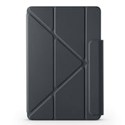 For Huawei MatePad Pro 12.2 2024 Fixed Buckle Magnetic Deformation Leather Tablet Case(Black)